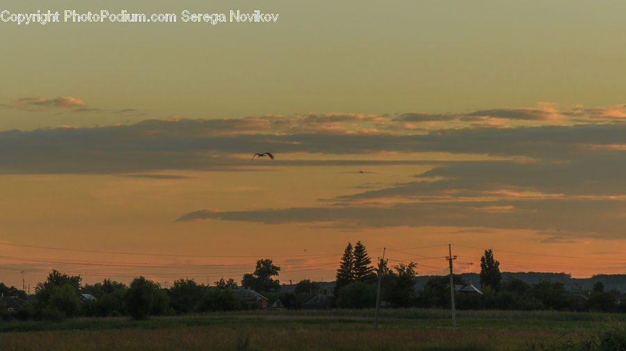 Dawn, Dusk, Red Sky, Sky, Sunrise, Sunset, Landscape