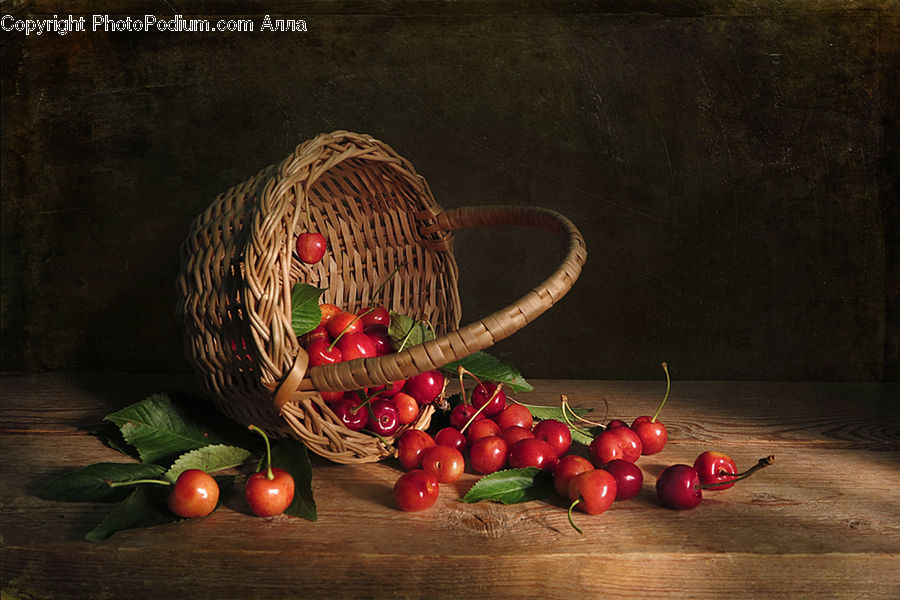 Produce, Radish, Vegetable, Market, Fruit, Cherry, Basket