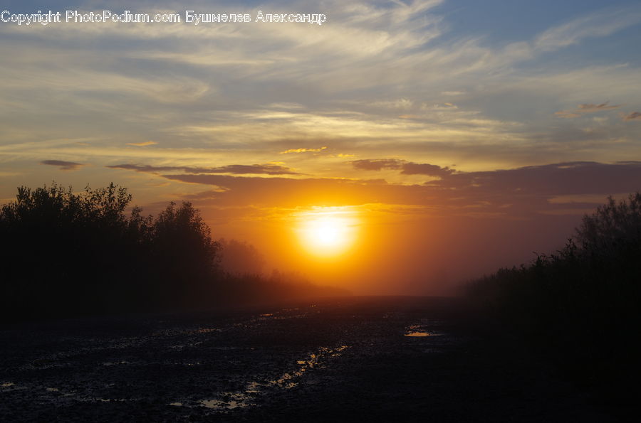 Flare, Light, Dawn, Dusk, Sky, Sunrise, Sunset