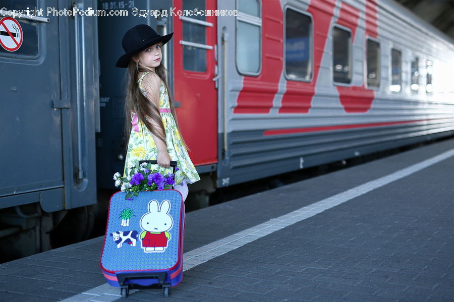 People, Person, Human, Train, Vehicle, Passenger Car, Bag