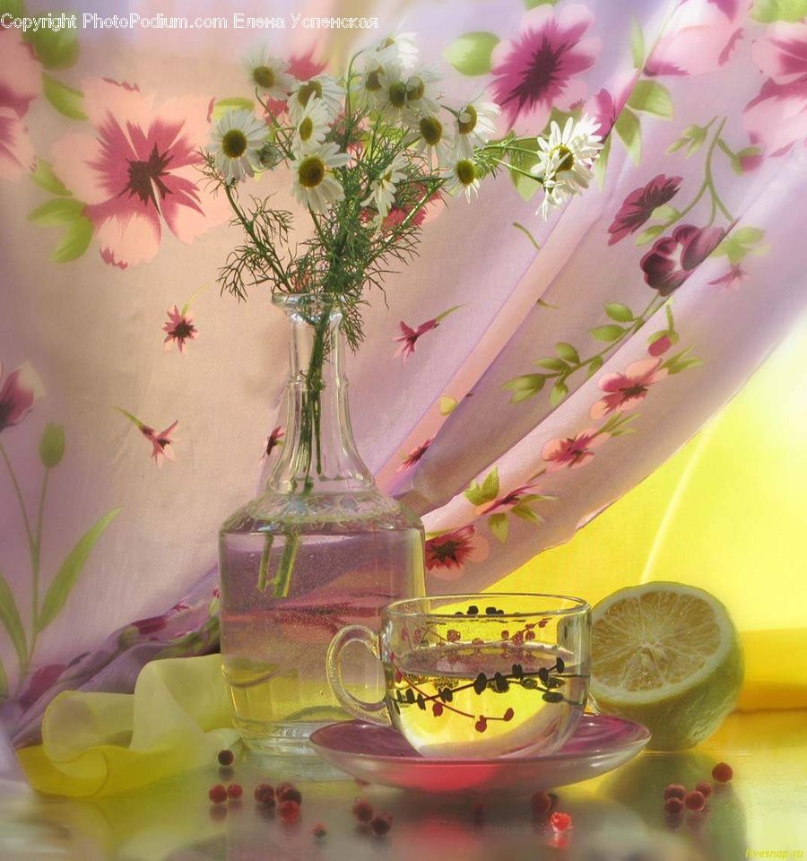 Glass, Goblet, Plant, Potted Plant, Gift, Floral Design, Flower