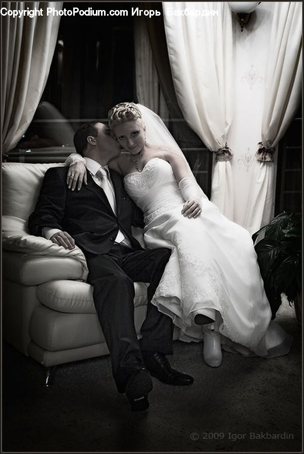 People, Person, Human, Chair, Furniture, Bride, Gown