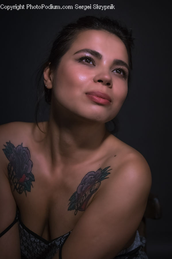 Human, People, Person, Tattoo, Female, Girl, Face