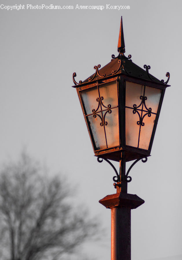 Lamp Post, Pole, Furniture