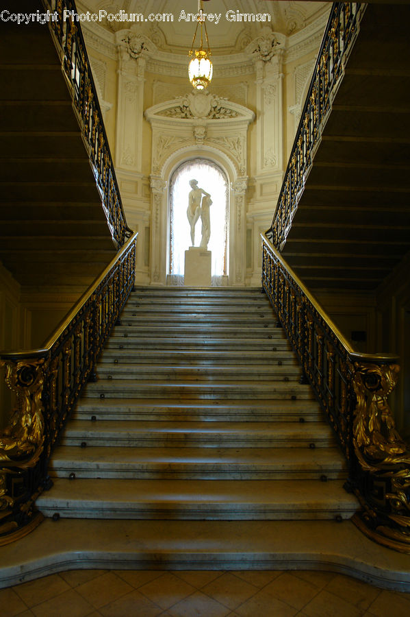 Banister, Handrail, Staircase, Aisle, Corridor, Architecture, Church