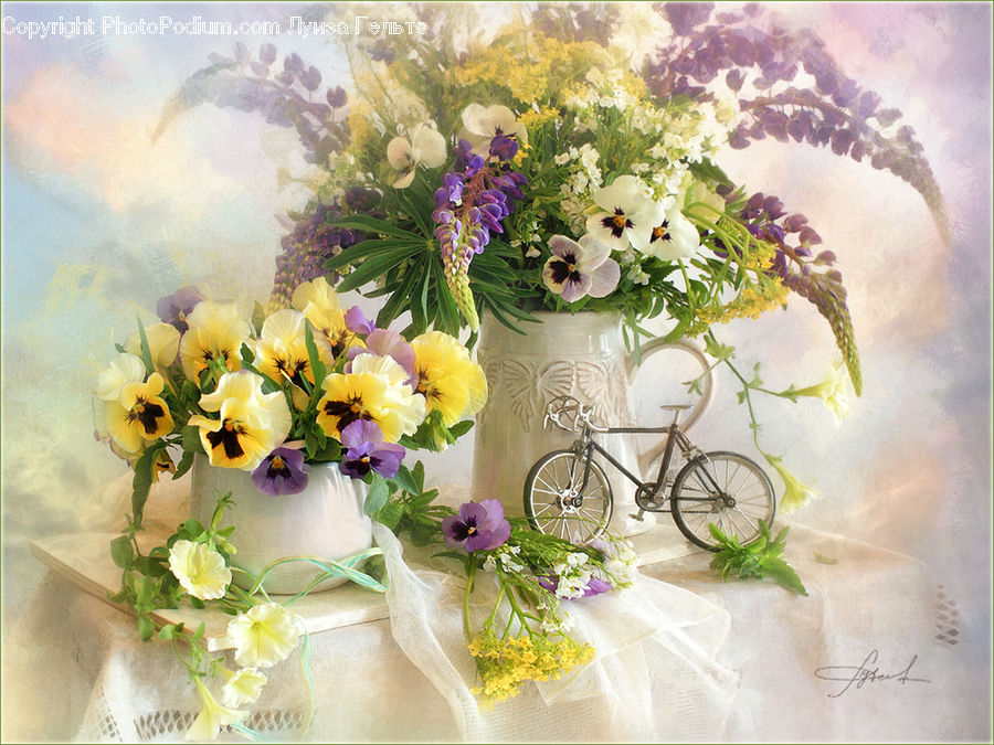 Flower, Flower Arrangement, Flower Bouquet, Bicycle, Bike, Vehicle, Floral Design