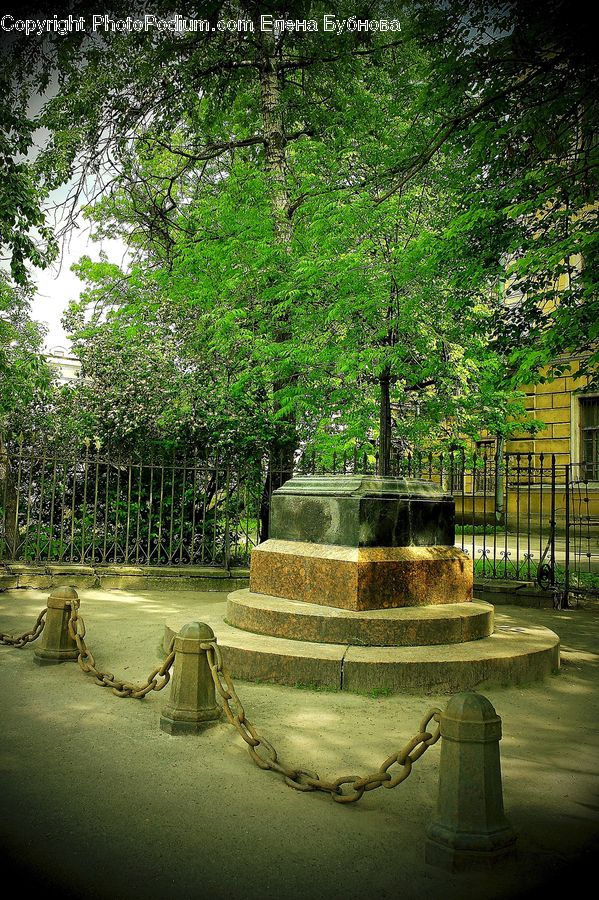 Fountain, Water, Architecture, Downtown, Plaza, Town Square, Park