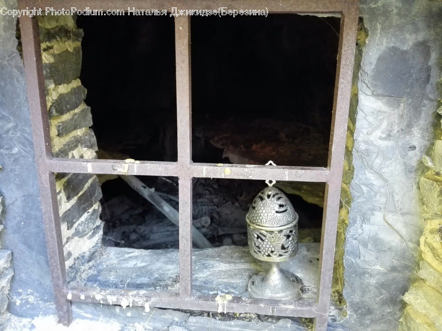 Dog House, Kennel, Bottle, Fireplace, Hearth