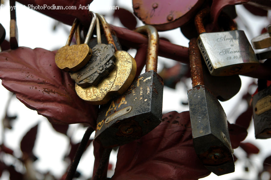 Lock, Chocolate, Dessert, Food, Paper