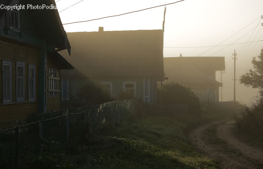 Deck, Housing, Porch, Building, Cottage, Dirt Road, Gravel