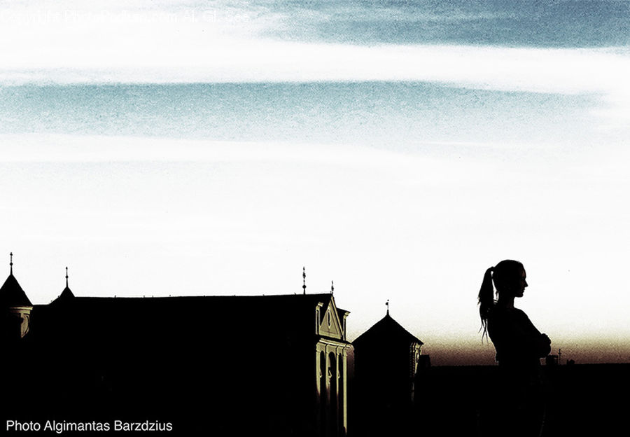 Silhouette, Outdoors, Sea, Water