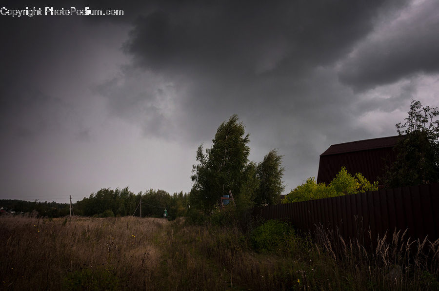 Outdoors, Storm, Weather, Cabin, Hut, Rural, Shack