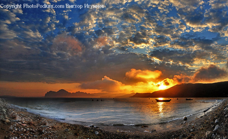 Dusk, Outdoors, Sky, Sunlight, Sunrise, Sunset, Beach