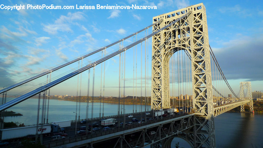 Bridge, City, Downtown, Dock, Pier, Urban