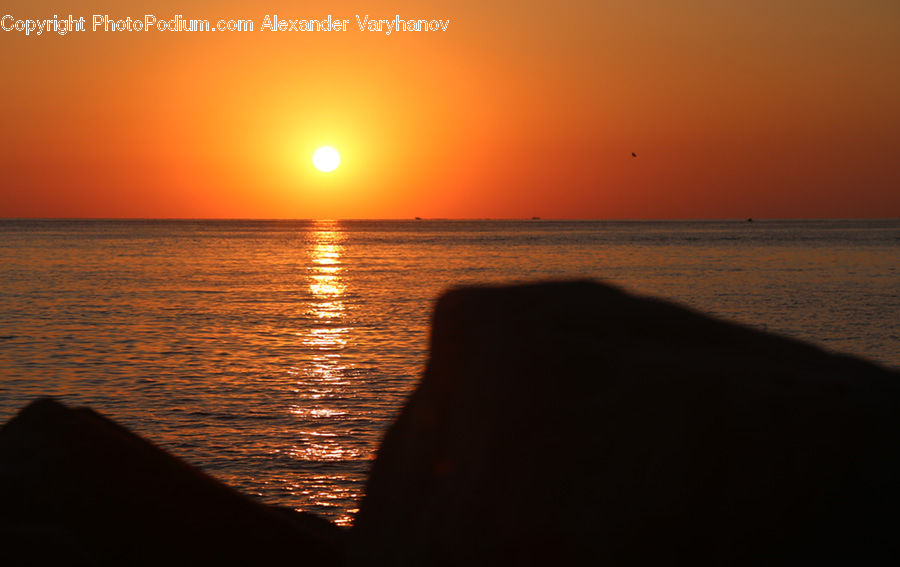 Dusk, Outdoors, Sky, Sunlight, Sunrise, Sunset, Beach