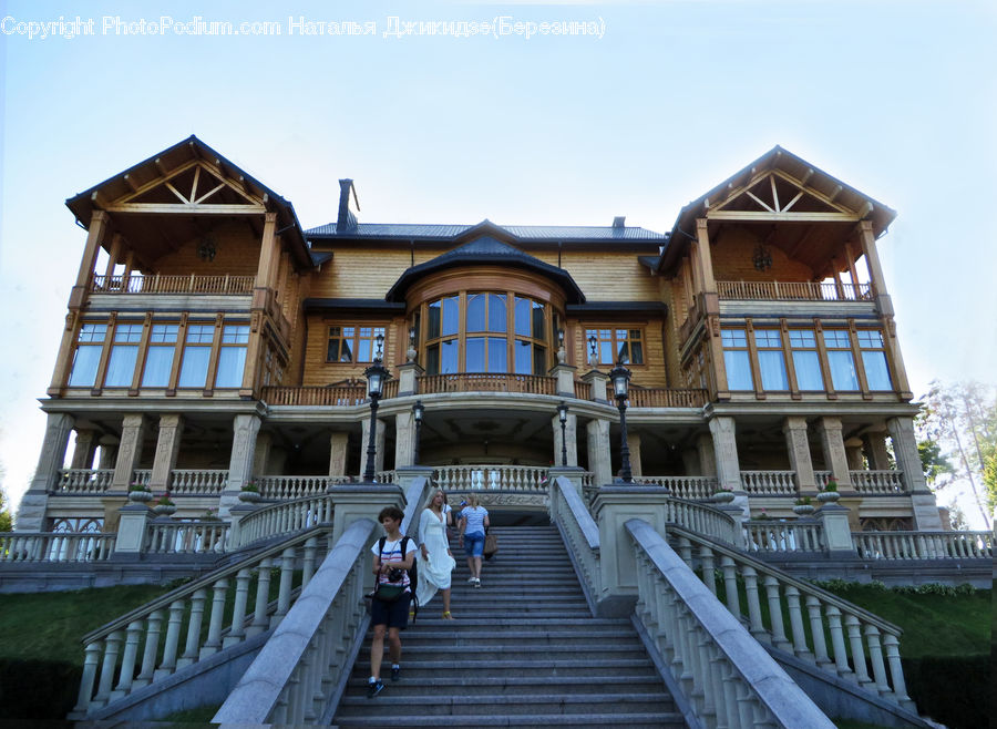 Building, Housing, Villa, Boardwalk, Deck, Path, Sidewalk