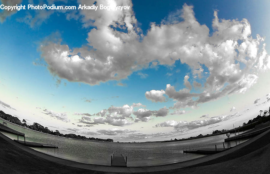 Fisheye, Cloud, Cumulus, Sky, Eruption, Volcano, Azure Sky