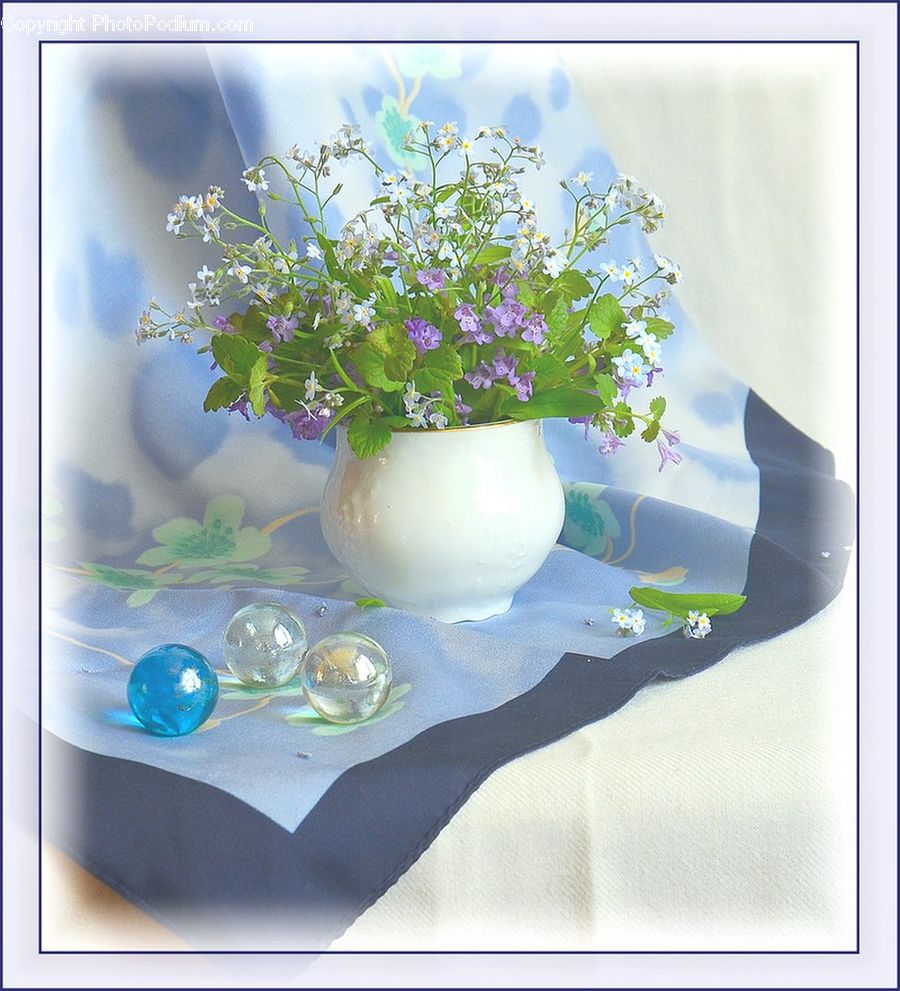 Applique, Sewing, Flower Arrangement, Ikebana, Plant, Potted Plant, Vase