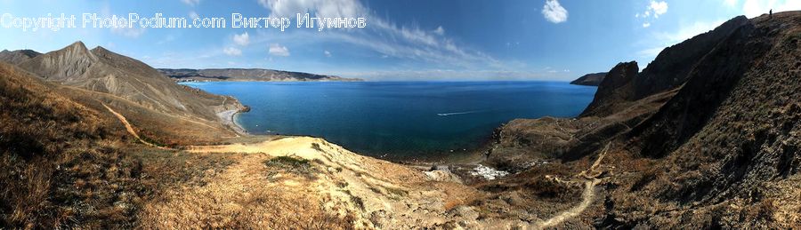 Promontory, Cliff, Outdoors, Coast, Sea, Water, Cove