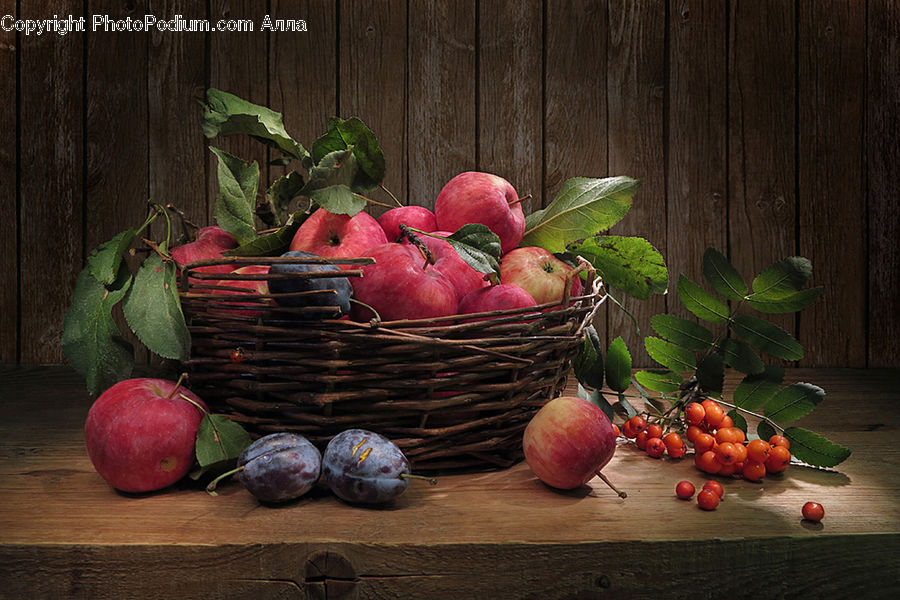 Apple, Fruit, Ball, Sphere, Plum, Bowl, Produce