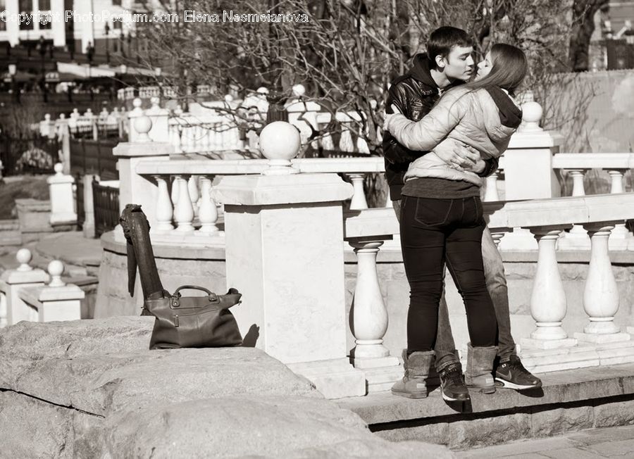 Human, People, Person, Bag, Handbag, Purse, Bench