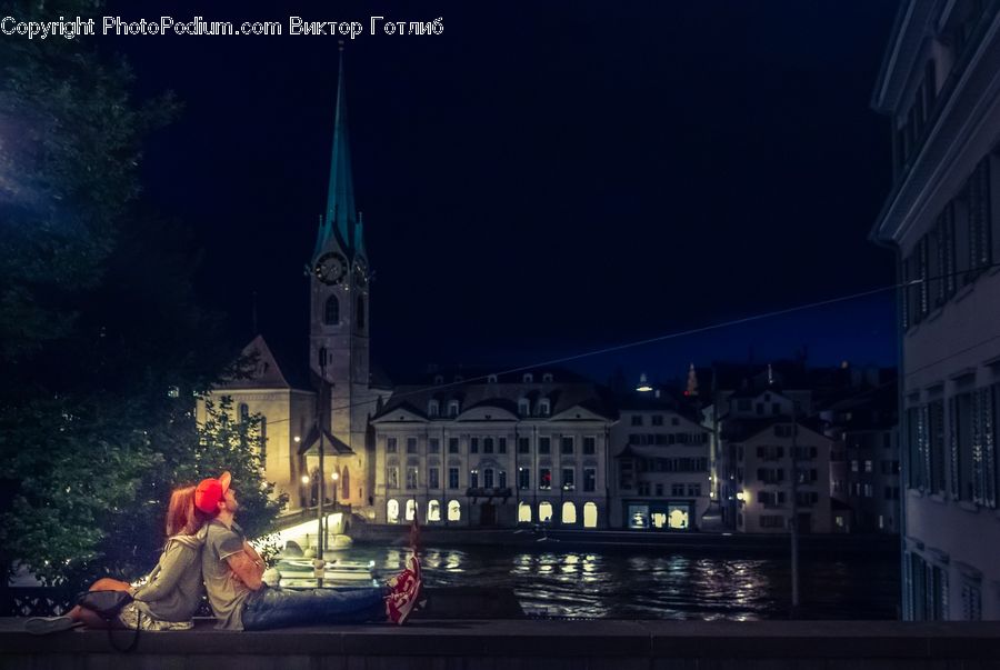 People, Person, Human, Bench, Architecture, Bell Tower, Clock Tower