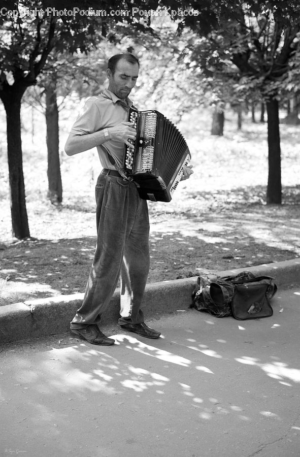 Human, People, Person, Accordion, Musical Instrument, Boot, Shoe