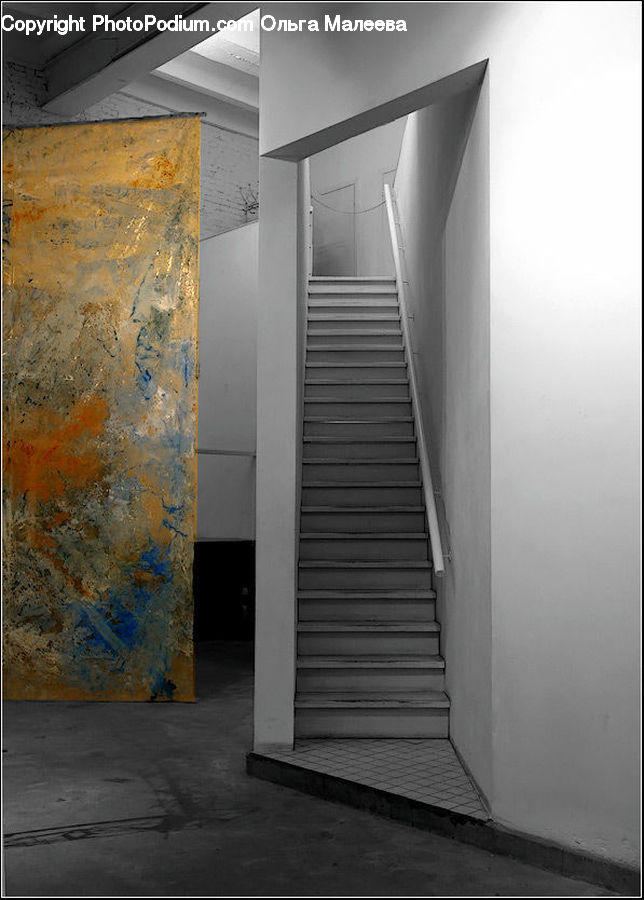 Banister, Handrail, Staircase, Corridor, Art, Modern Art
