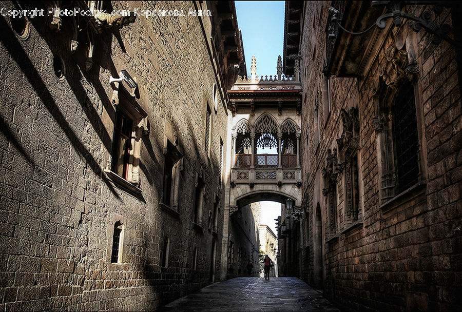 Arch, Alley, Alleyway, Road, Street, Town, Aisle