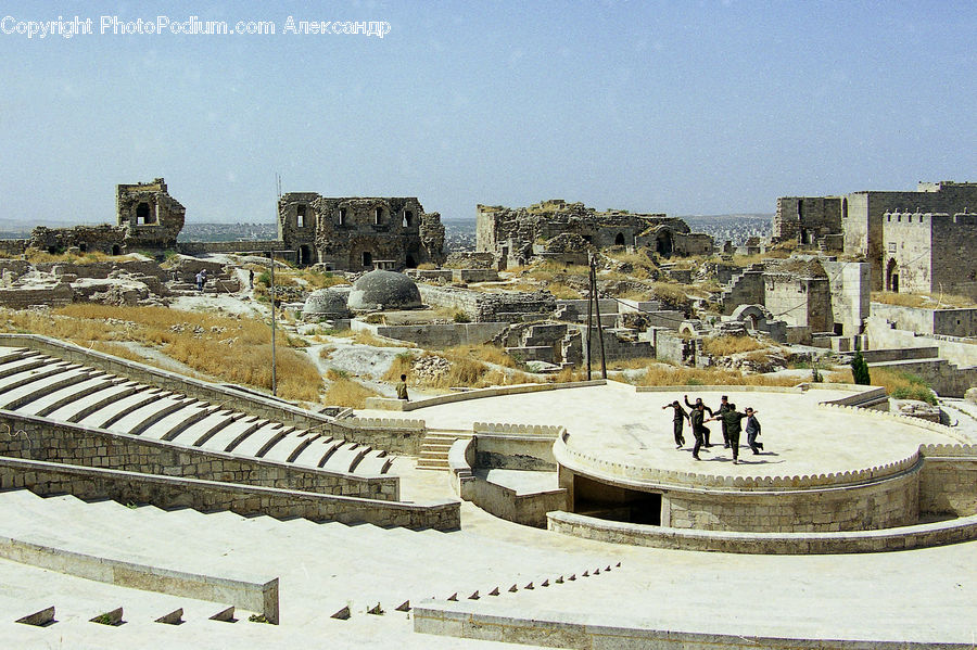 Castle, Fort, Amphitheater, Amphitheatre, Architecture, Arena, Patio