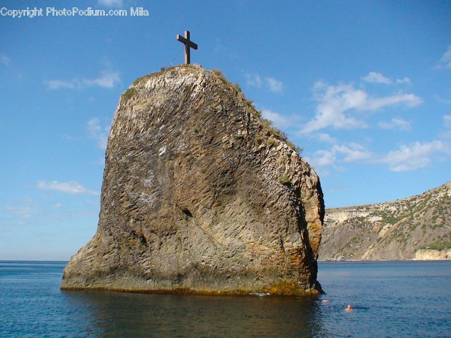 Cliff, Outdoors, Coast, Island, Land, Sea, Promontory