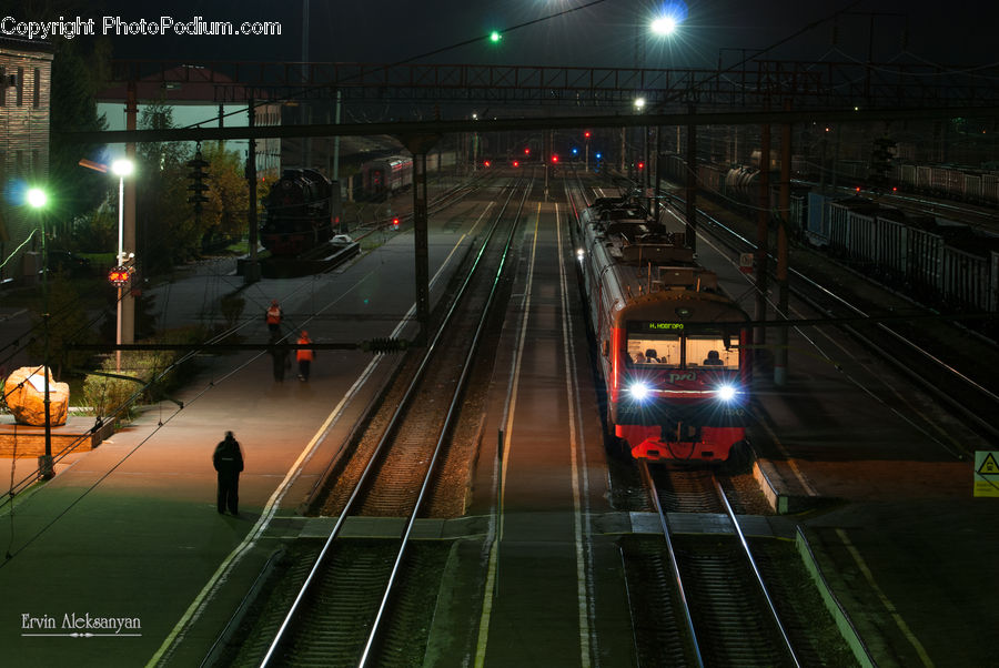 Train, Vehicle, Freeway, Road, Subway, Train Station, Lighting