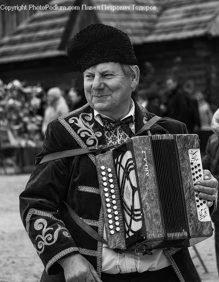 Accordion, Musical Instrument, Human, People, Person, Carnival, Crowd