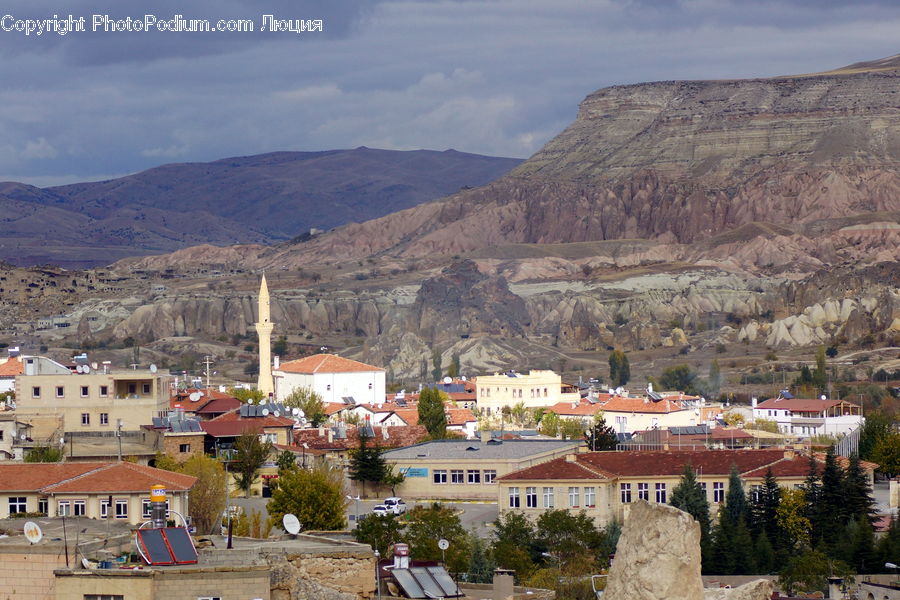 Building, Downtown, Town, Architecture, Housing, Monastery, Aerial View