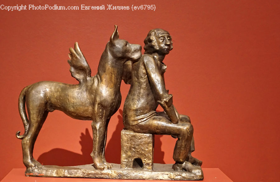 Art, Sculpture, Statue, Figurine, Brass Section, Anubis, Modern Art