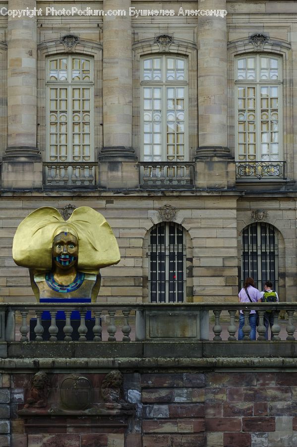 Art, Sculpture, Statue, Gargoyle, Building, Balcony, Architecture