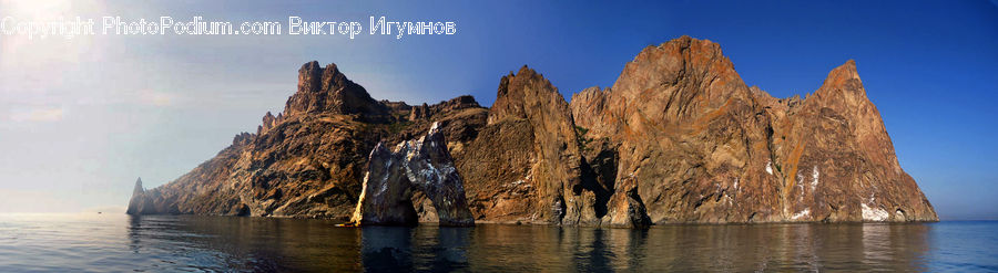 Cliff, Outdoors, Coast, Sea, Water, Dawn, Dusk