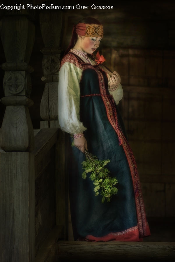 People, Person, Human, Robe, Herbs, Parsley, Plant