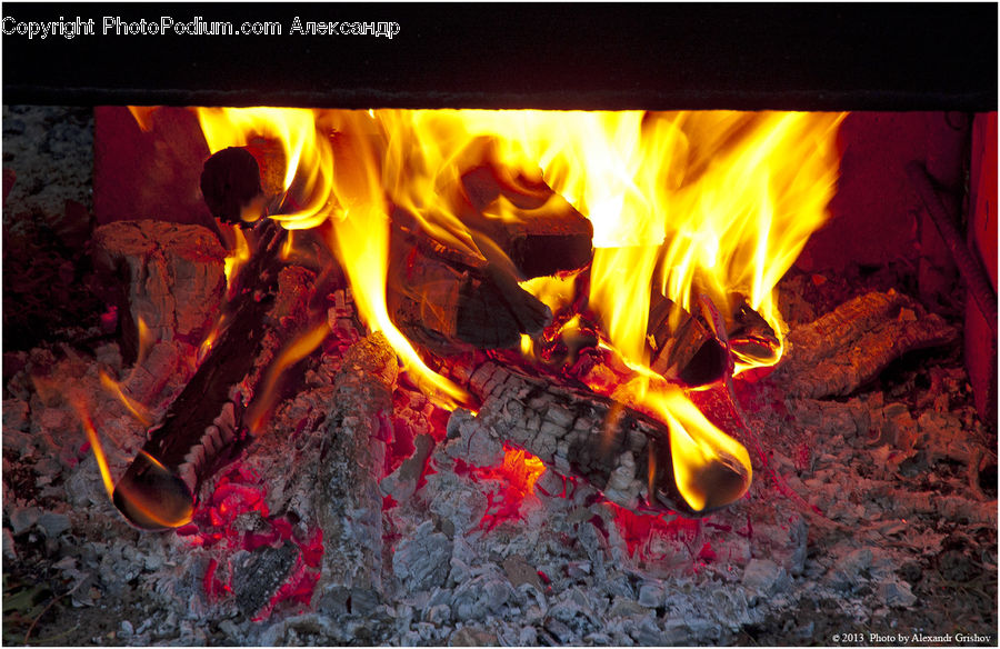 Fireplace, Hearth, Fire, Flame, Bonfire, Campfire, Camping