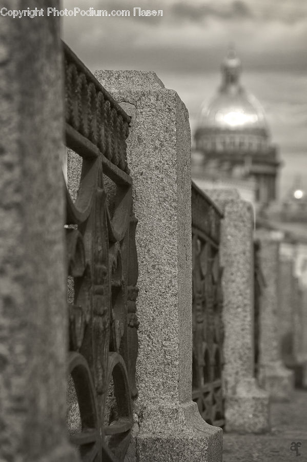 Column, Pillar, Brick, Ruins, Bottle, City, Downtown