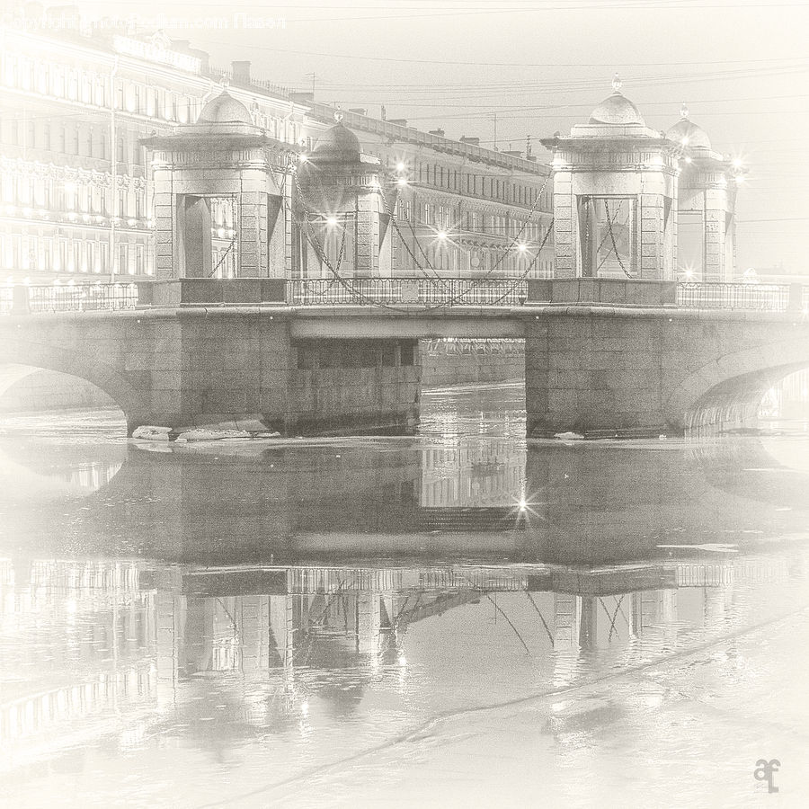 Water, City, Downtown, Urban