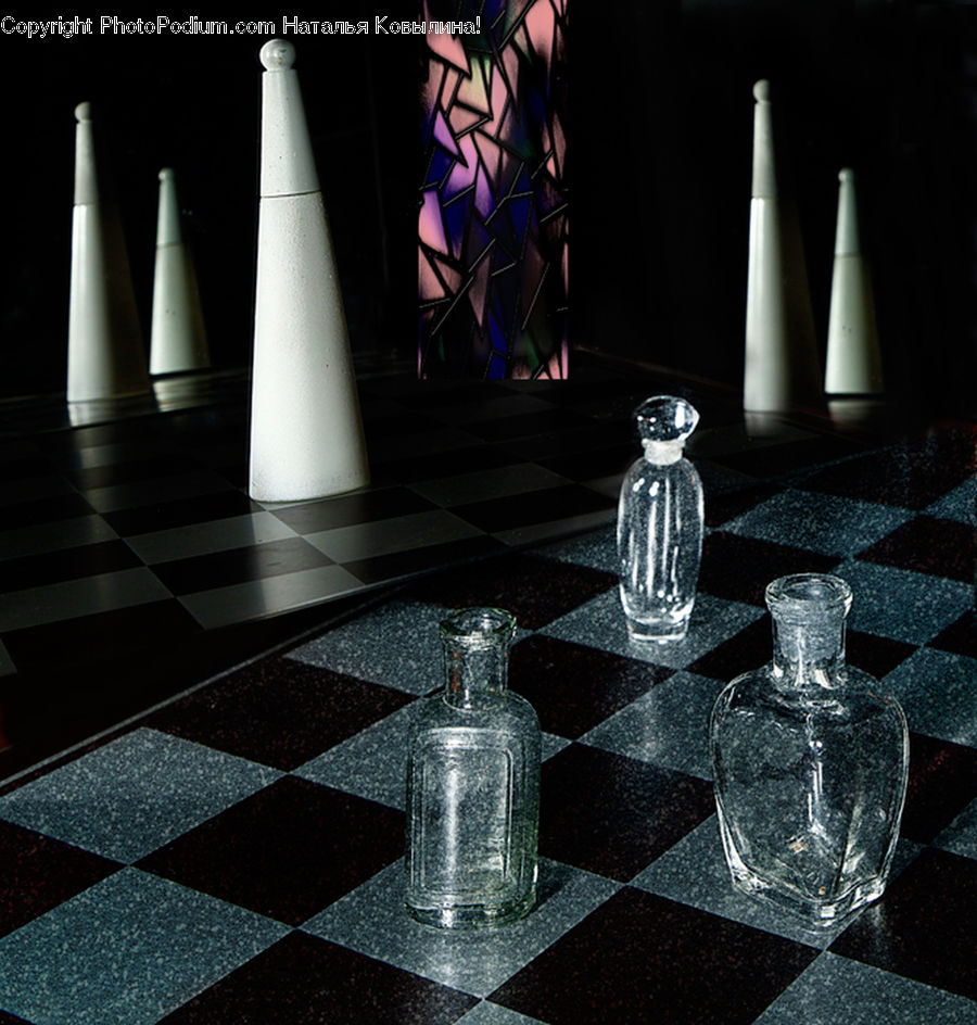 Chess, Game, Lighting, Beverage, Drink, Bottle, Mineral Water