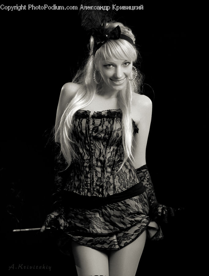 People, Person, Human, Blonde, Female, Woman, Corset