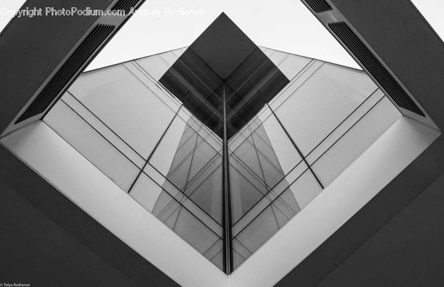 Architecture, Housing, Skylight, Window, Triangle, Building, Office Building