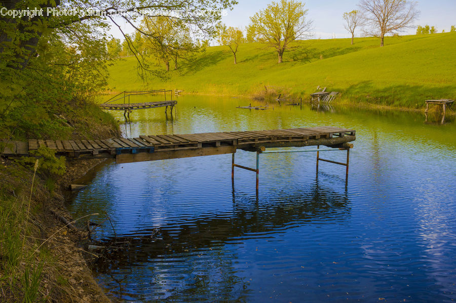 Dock, Landing, Pier, Outdoors, Pond, Water, Boardwalk