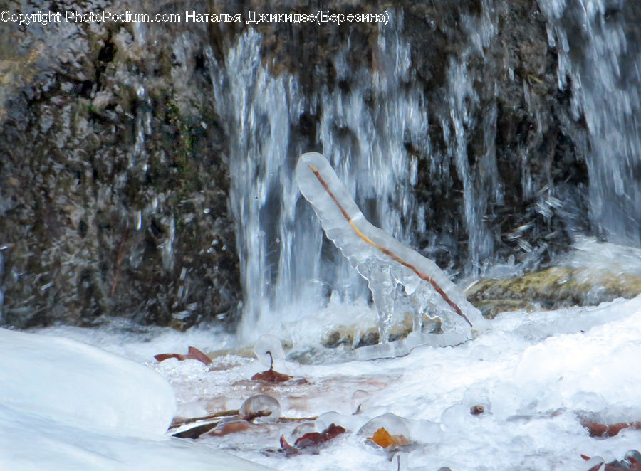 Arctic, Glacier, Ice, Mountain, Outdoors, Snow, Creek
