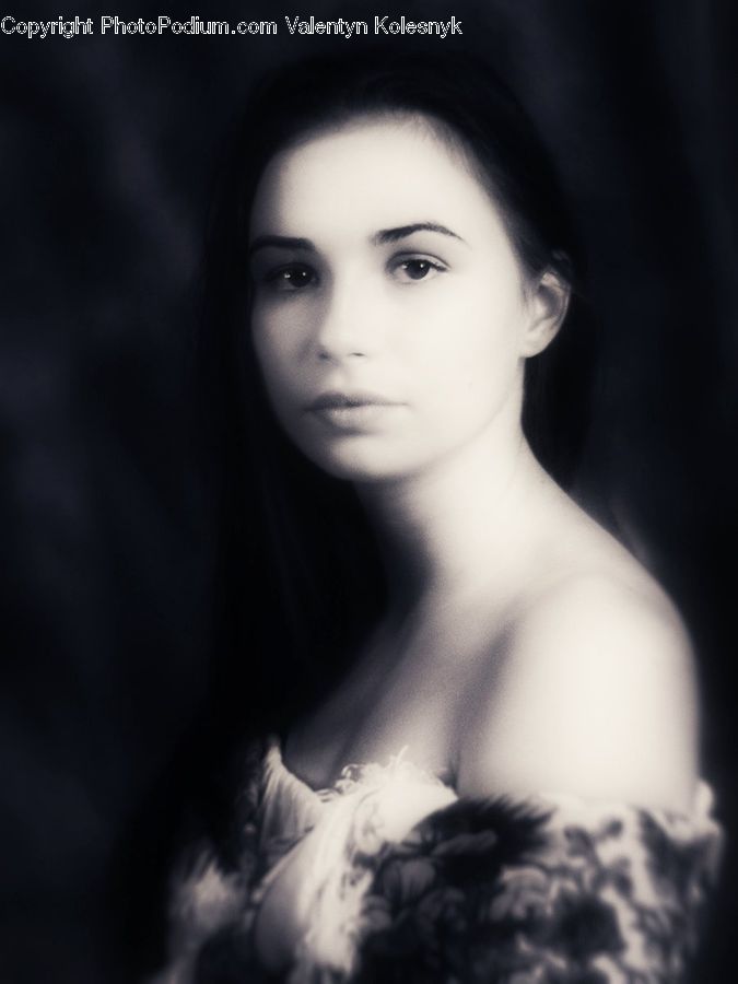 People, Person, Human, Feather Boa, Scarf, Female, Girl