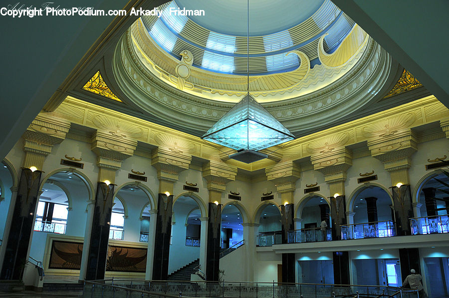 Arch, Architecture, Dome, Building, Ballroom, Indoors, Room