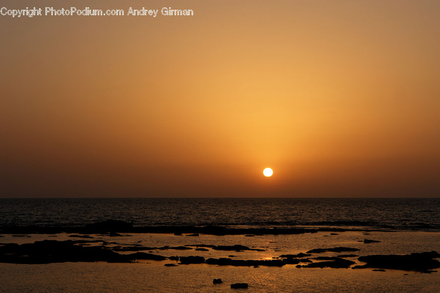 Dawn, Dusk, Sky, Sunrise, Sunset, Beach, Coast