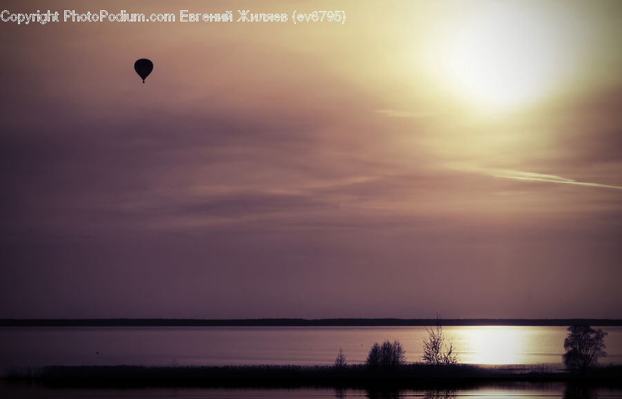 Hot Air Balloon, Outdoors, Sea, Water, Leisure Activities, Landscape, Nature